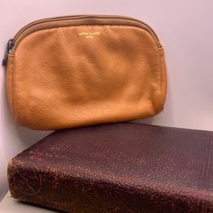 Brown Leather Retro Small Mundi “Napa Cowhide from Brazil” Coin purse Makeup Bag